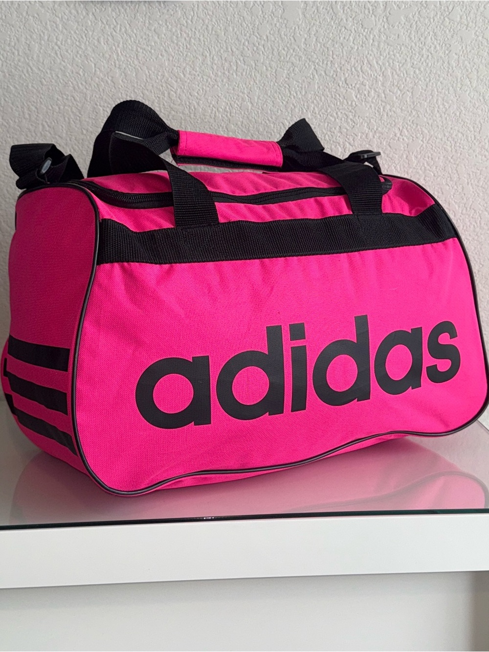 Adidas Core Diablo Duffle Gym Bag in Hot Pink NWOT